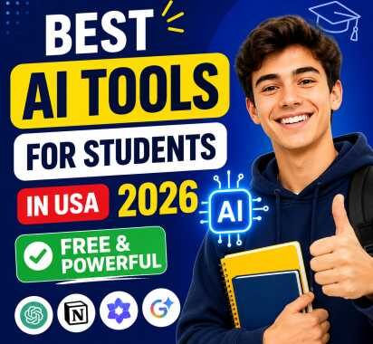 Best AI Tools for Students in USA 2026 | Free & Powerful