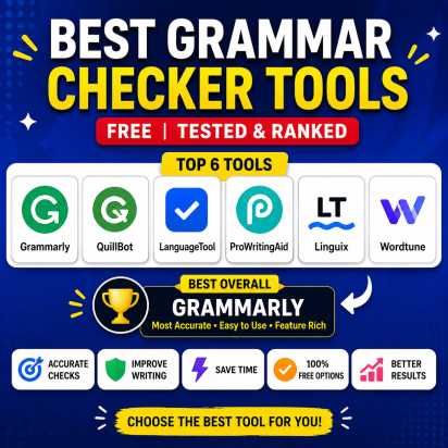 Best Grammar Checker Tools Free 2026 Tested & Ranked